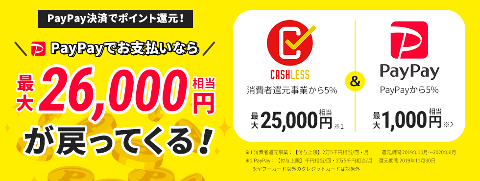 PayPay決済でポイント還元